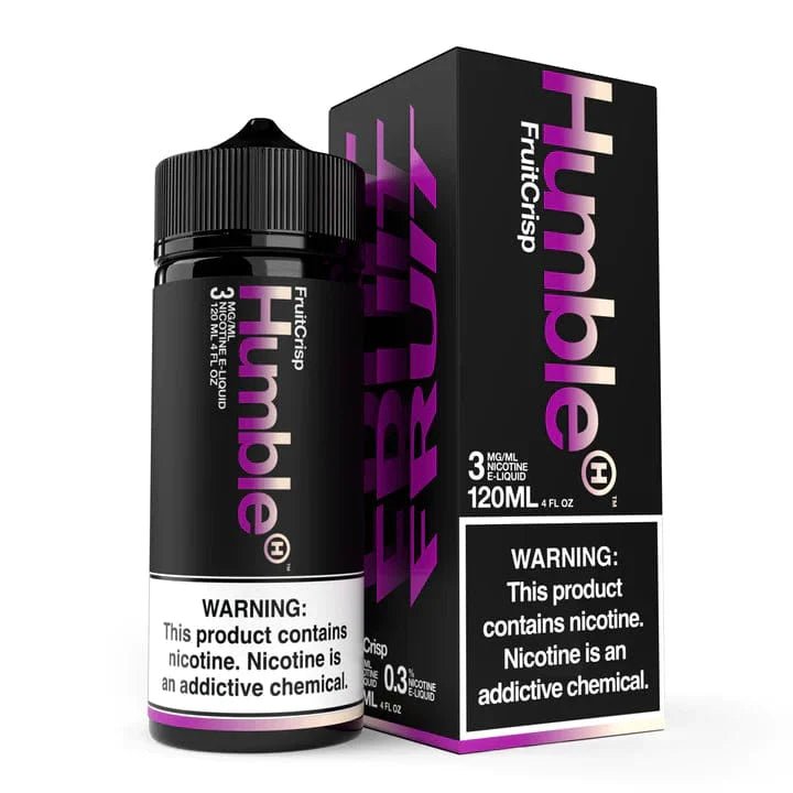 American Dream Fruit Crisp e-liquid by Humble Juice Co. in a 120mL bottle, featuring a fruity dessert flavor with crisp apple and berry notes.