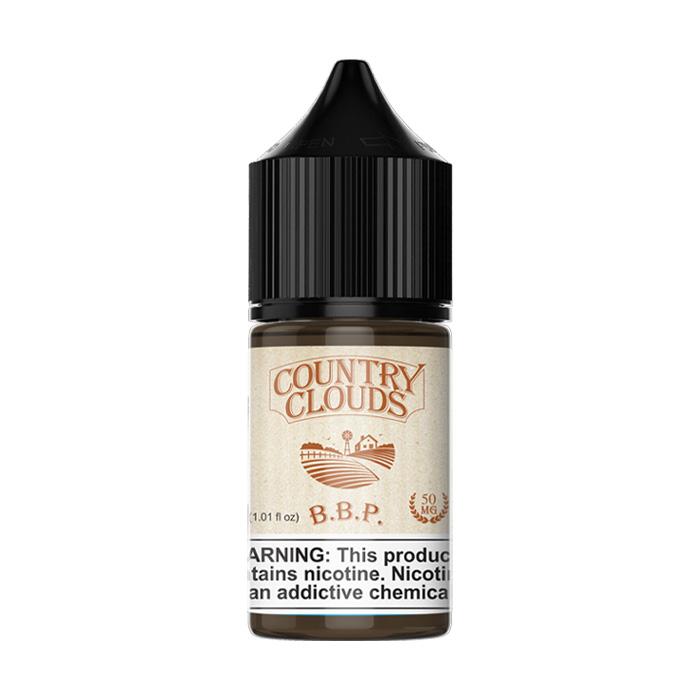 Banana bread pudding SALT e-liquid by Country Clouds in a 30mL bottle, featuring rich banana and baked dessert flavors.