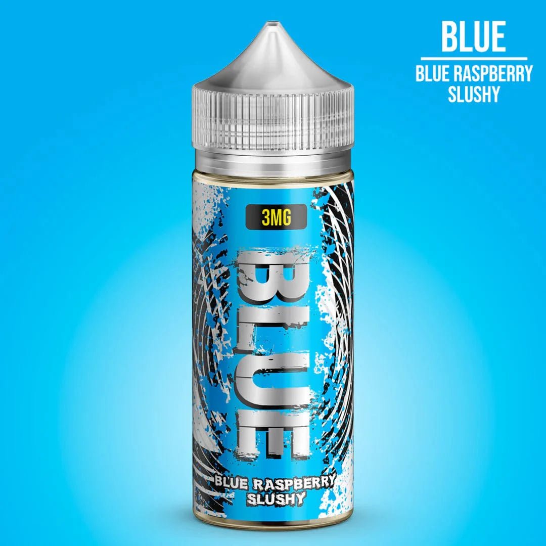 Blue Vapergate 100mL e-liquid bottle, featuring a blue label and packaging, designed for vaping enthusiasts.