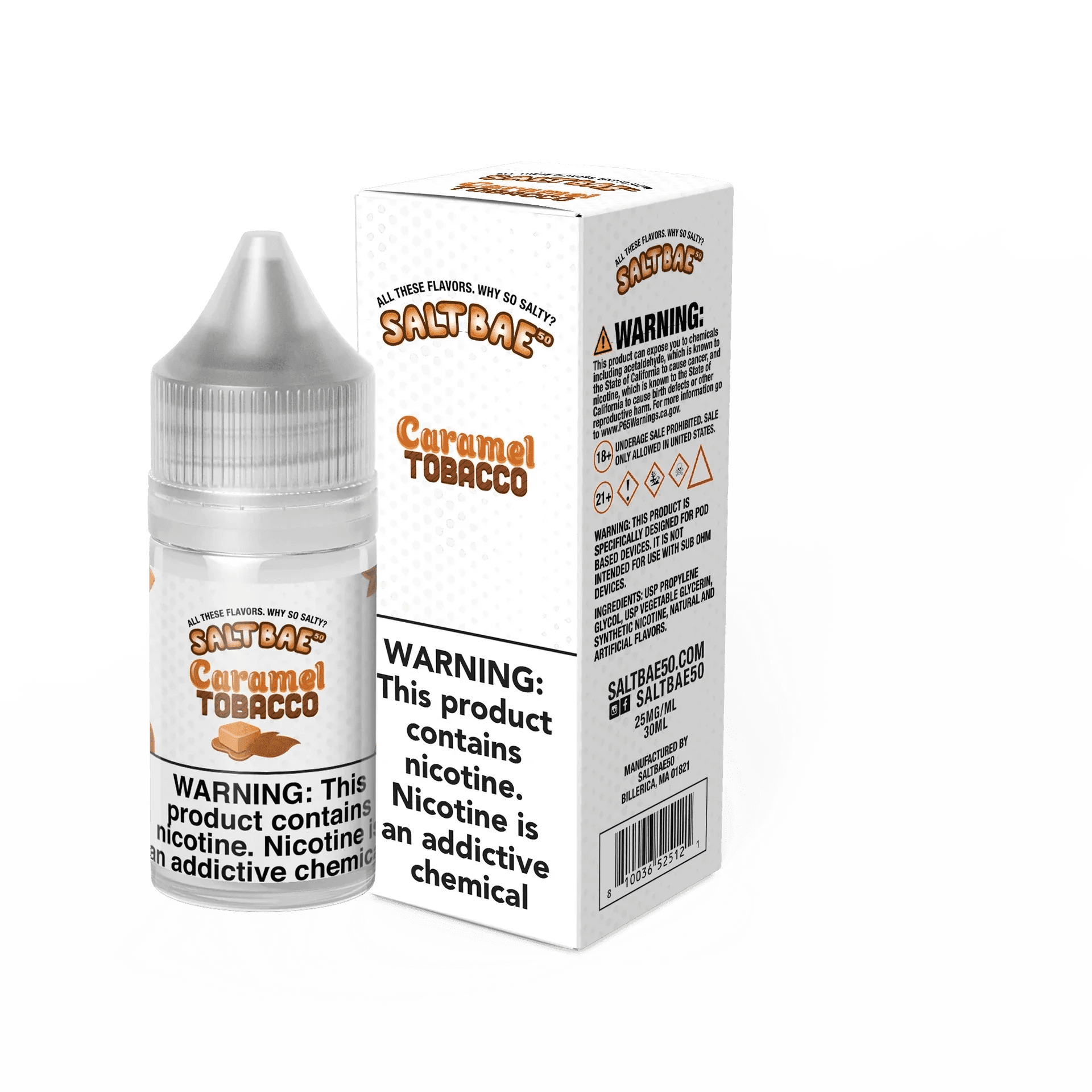 Caramel Tobacco SALT - Salt Bae 50 - 30mL