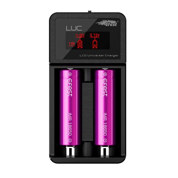 Efest LUC V2 - 2-Bay LCD 18650 Battery Charger