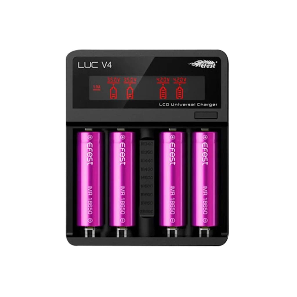 Efest LUC V4 - 4-Bay LCD 18650 Battery Charger
