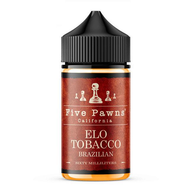 Elo Tobacco e-liquid by Five Pawns in a 60mL bottle, featuring rich tobacco flavor and detailed packaging.