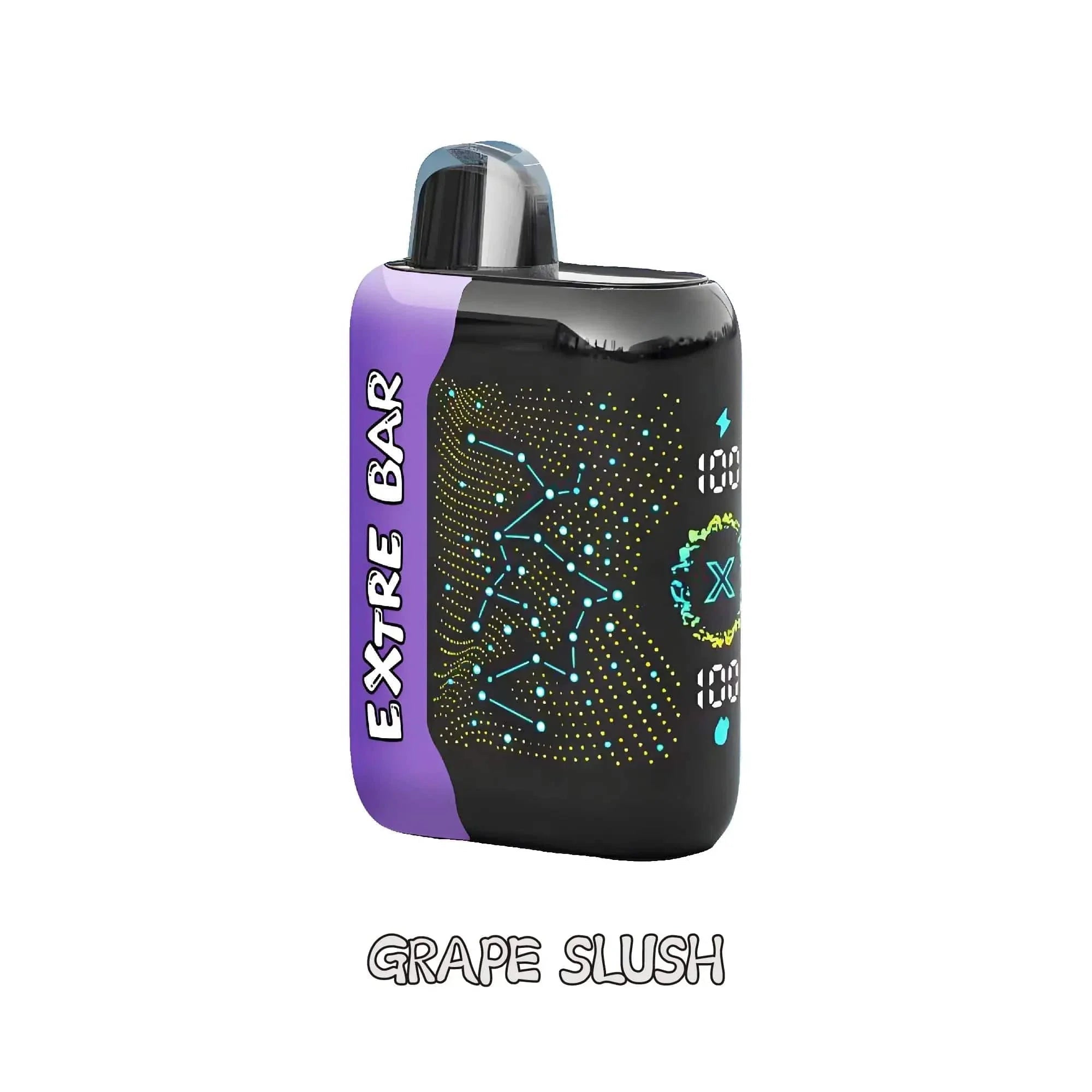 EXTRE BAR Turbo X 30K Disposable Vape showing sleek black design and compact size for easy handheld use.