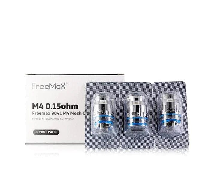FreeMax Maxus Pro 904L M Replacement Coils — 0.15 ohm 904L M4 Quad Mesh Coils