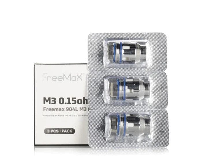 FreeMax Maxus Pro 904L M Replacement Coils — 0.15 ohm 904L M3 Triple Mesh Coils