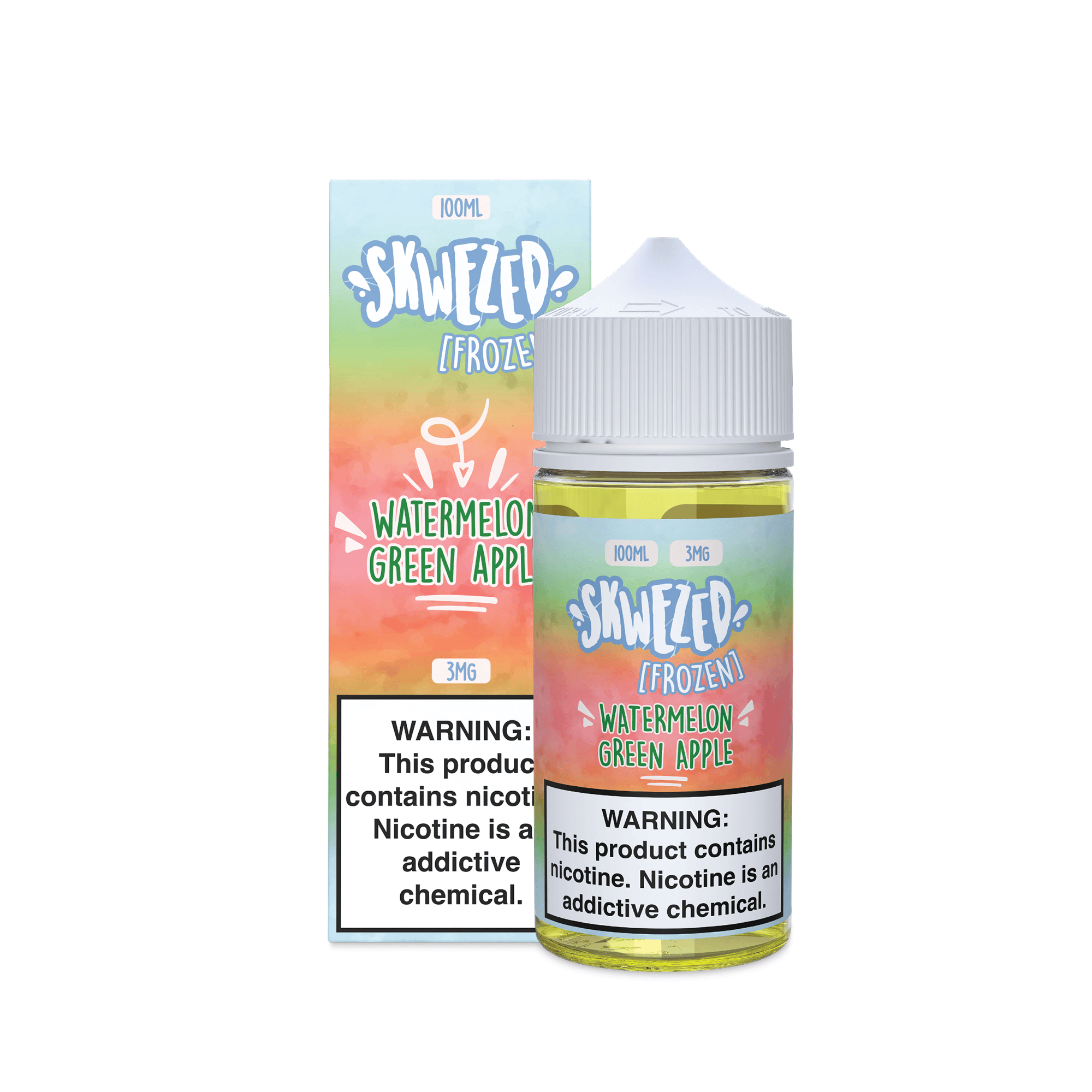FROZEN Watermelon Green Apple (Sour Summer Splash) - Skwezed - 100mL