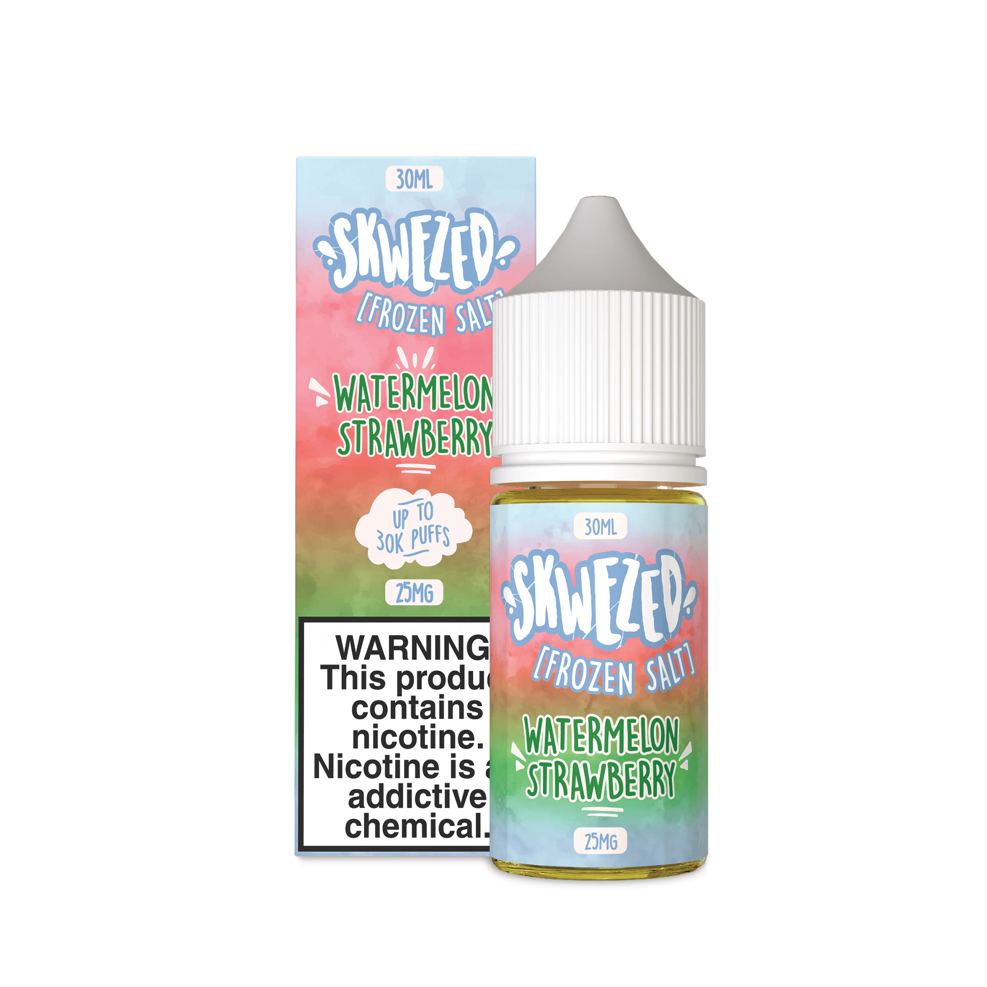 FROZEN Watermelon Strawberry (Sweet Summer) SALT - Skwezed - 30mL