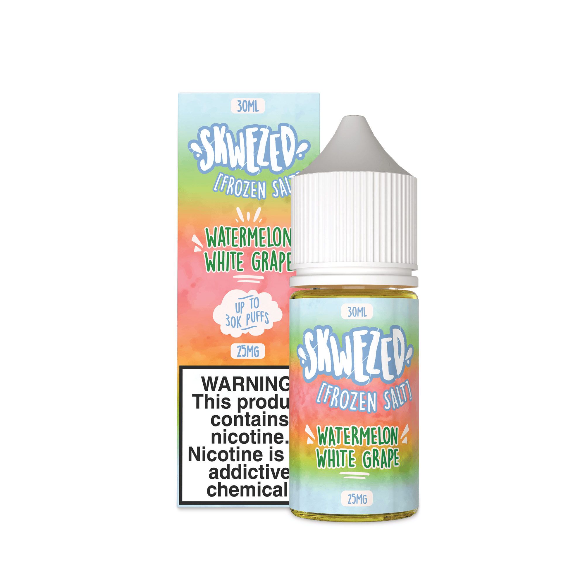 FROZEN Watermelon White Grape (Sparkling Summer Rush) SALT - Skwezed - 30mL