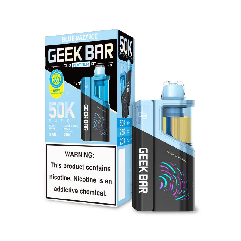 Geek Bar Clio Platinum Disposable Vape Kit – 50,000 Puffs