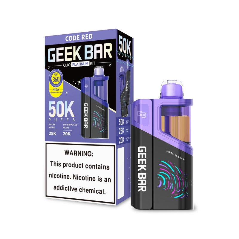 Geek Bar Clio Platinum Disposable Vape Kit – 50,000 Puffs