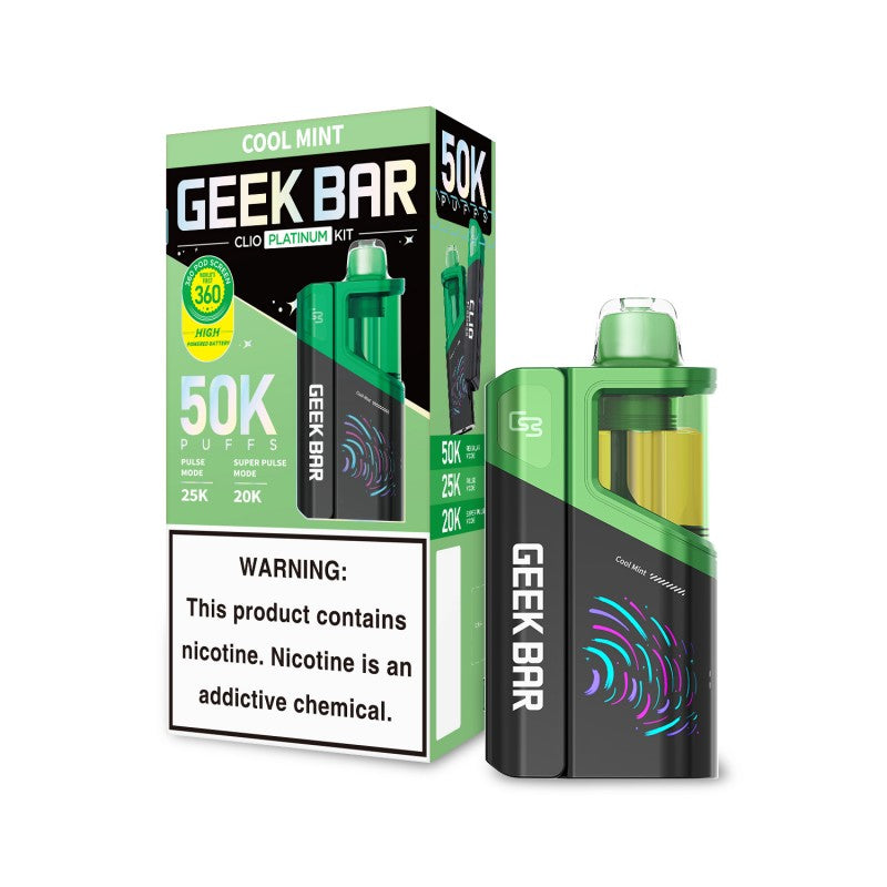 Geek Bar Clio Platinum Disposable Vape Kit – 50,000 Puffs