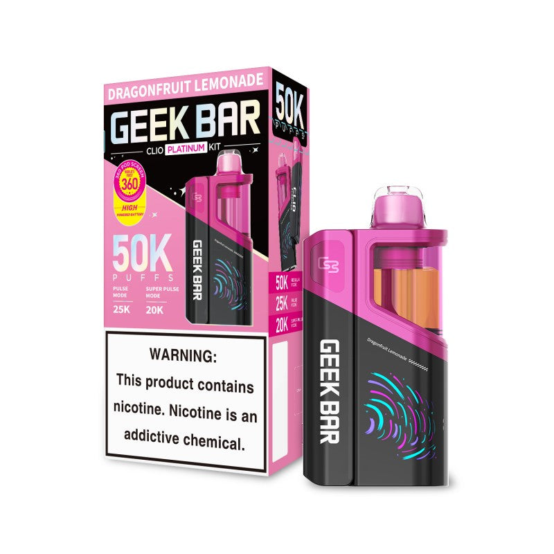 Geek Bar Clio Platinum Disposable Vape Kit – 50,000 Puffs