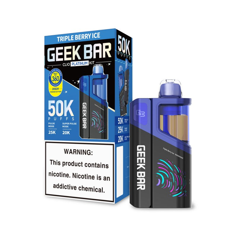 Geek Bar Clio Platinum Disposable Vape Kit – 50,000 Puffs