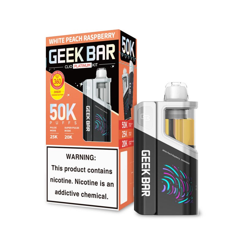 Geek Bar Clio Platinum Disposable Vape Kit – 50,000 Puffs