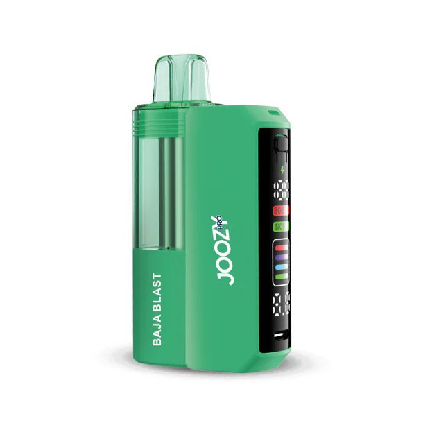 Joozy Pro 40K Puff disposable vape device in sleek black with a compact design and ergonomic mouthpiece.