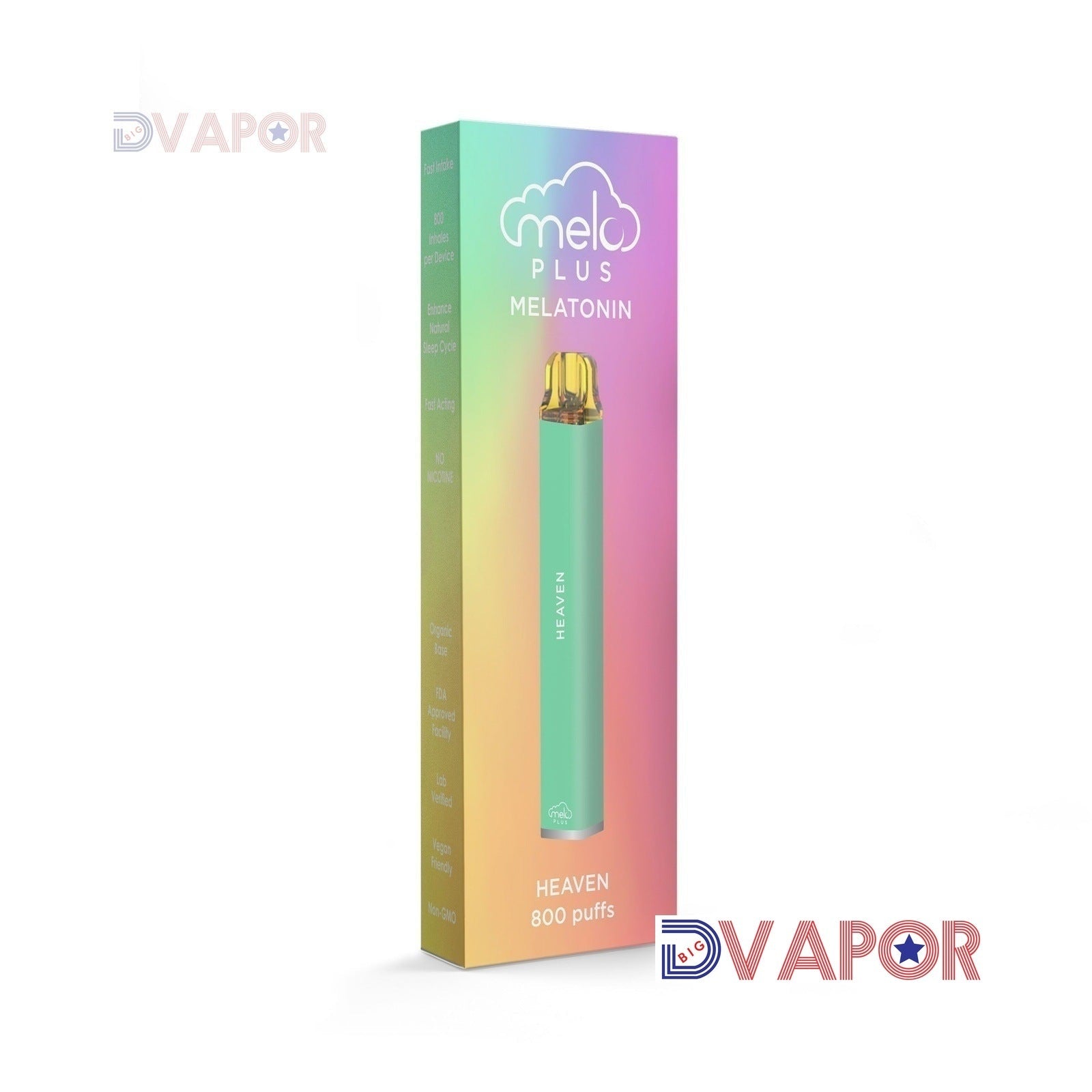 Melo Plus Melatonin Infused Zero Nicotine Vape | 800 Puff 0% Plus Melatonin