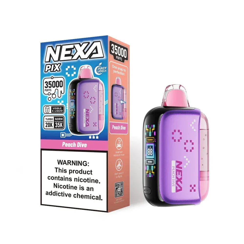 Nexa Bar NEXA PIX 35K disposable vape device with sleek design and branding, shown in the image.