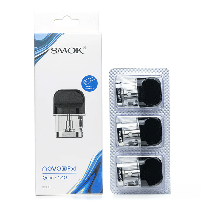 SMOK Novo 2 Replacement Pods — 1.4 ohm Quartz Pods