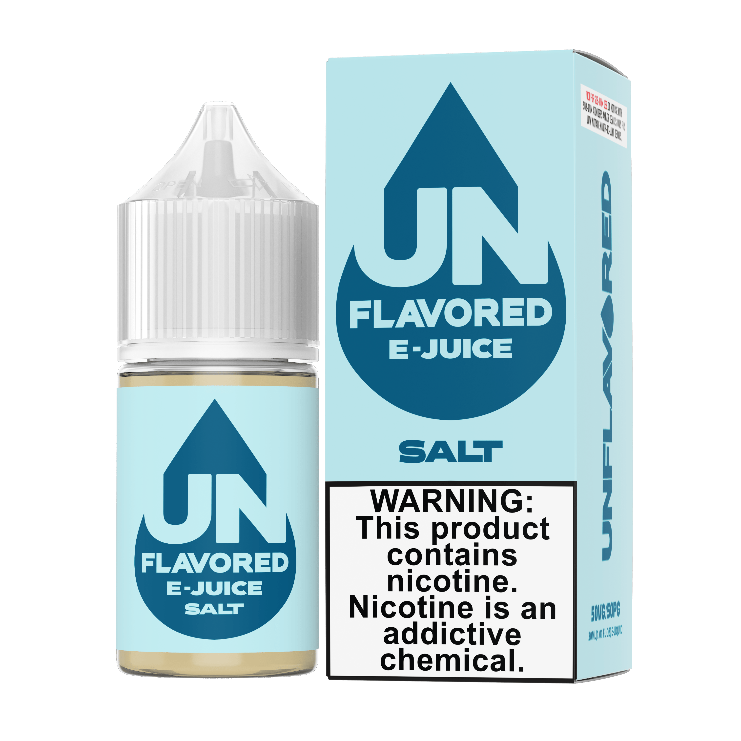 Unflavored SALT - Unflavored E-Juice - 30mL