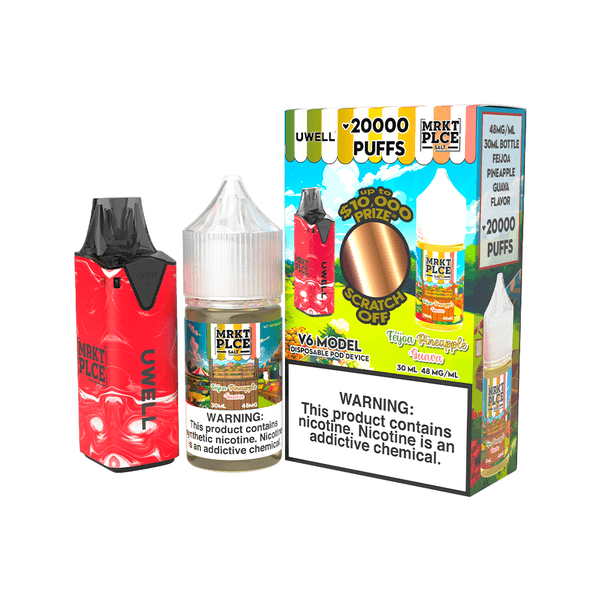 Uwell V6 Refillable Disposables + 30mL Juice Combo