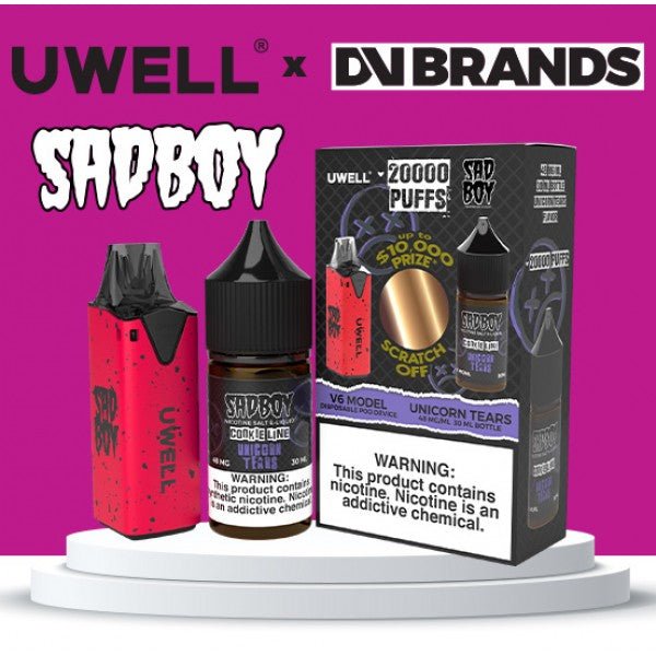 Uwell V6 Refillable Disposables + 30mL Juice Combo