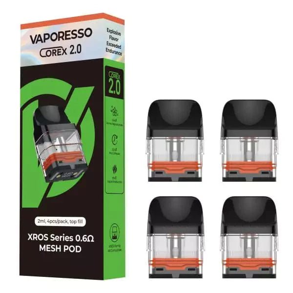 Vaporesso XROS Replacement Pods — Mesh 0.6 ohm COREX 2.0 2mL