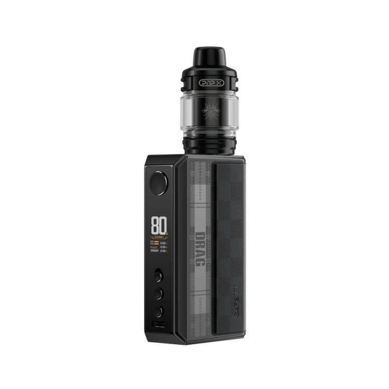 VooPoo Drag 5 Dual 18650 Mod Kit with UFORCE-X Tank — Black
