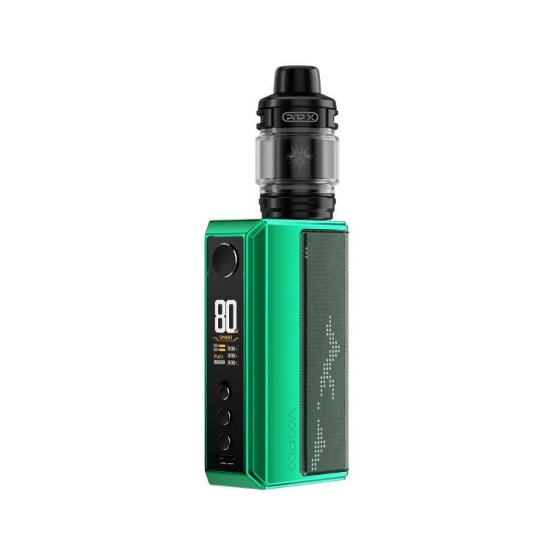 VooPoo Drag 5 Dual 18650 Mod Kit with UFORCE-X Tank — Green