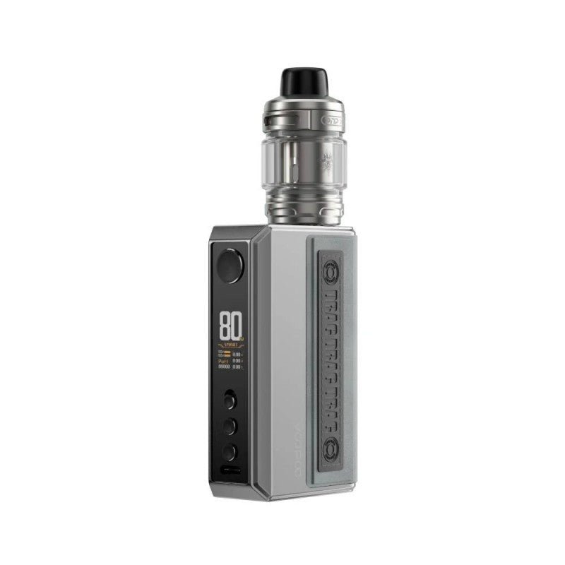 VooPoo Drag 5 Dual 18650 Mod Kit with UFORCE-X Tank — Silver