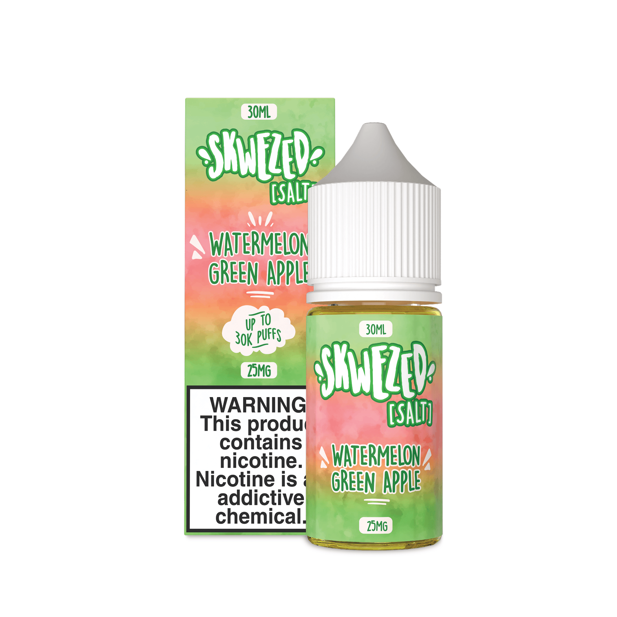 Watermelon Green Apple (Sour Summer Splash) SALT - Skwezed - 30mL
